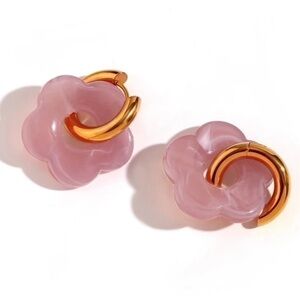 1 Pair Basic Sweet Classic Style Flower
